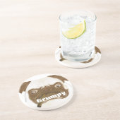 Speciaal op maat gesneden trompy-papegaai met Ciga Zandsteen Onderzetter (Zijkant)