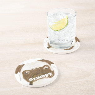 Speciaal op maat gesneden trompy-papegaai met Ciga Zandsteen Onderzetter