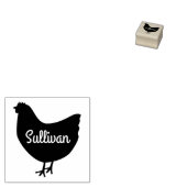 Speciaal op naam gemaakte kippeneieren rubberstempel (Gestempeld)