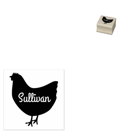Speciaal op naam gemaakte kippeneieren rubberstempel (Gestempeld)