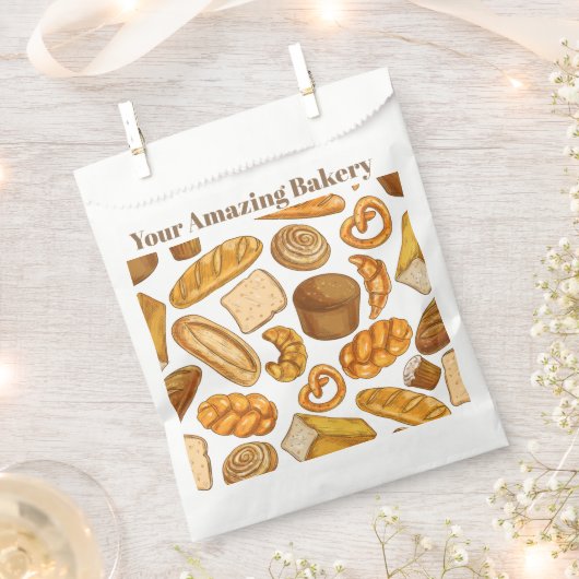 Speciaal op naam toevoegen Brood en Bakery Store Bedankzakje (Geknipt)