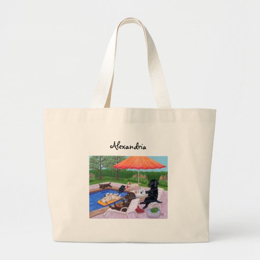 Speciaal op polen gebaseerde labradors 2 grote tote bag (Voorkant)