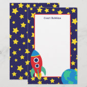 Speciaal op ruimteraketten afgestemde kantoorappar (Voorkant / Achterkant)