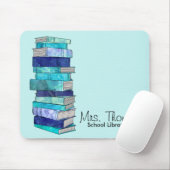 Speciaal op school uitgeruste Mousepad (blauw) Muismat (Met muis)