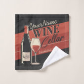 Speciaal op wijn gerichte ijskast voor flessengte bad handdoek (Wasdoekje)