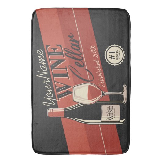 Speciaal op wijn gerichte ijskast voor flessengte badmat (Voorkant Verticaal)