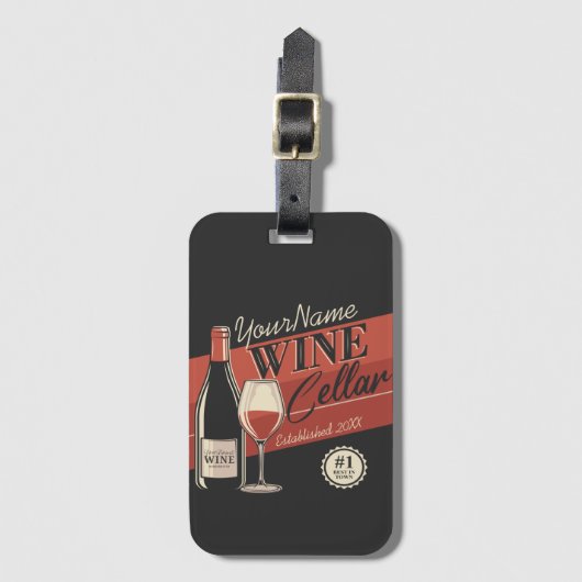 Speciaal op wijn gerichte ijskast voor flessengte bagagelabel (Voorkant (verticaal))