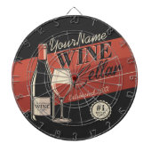 Speciaal op wijn gerichte ijskast voor flessengte dartbord (Voorkant)