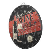 Speciaal op wijn gerichte ijskast voor flessengte dartbord (Voorkant Rechts)