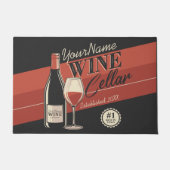 Speciaal op wijn gerichte ijskast voor flessengte deurmat (Voorkant)