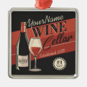 Speciaal op wijn gerichte ijskast voor flessengte metalen ornament (Voorkant)
