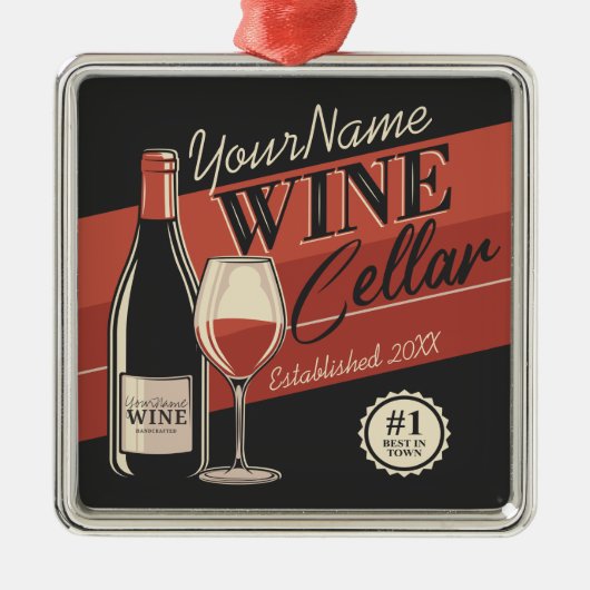 Speciaal op wijn gerichte ijskast voor flessengte metalen ornament (Voorkant)