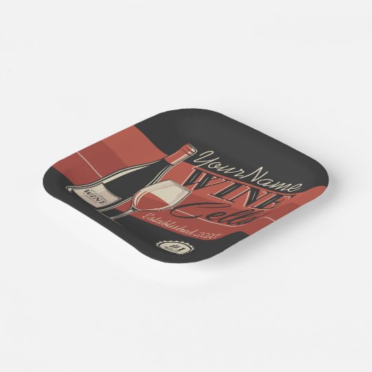 Speciaal op wijn gerichte ijskast voor flessengte papieren bordje (Gebogen)