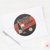 Speciaal op wijn gerichte ijskast voor flessengte ronde sticker (Envelop)