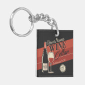 Speciaal op wijn gerichte ijskast voor flessengte sleutelhanger (Voorkant Links)