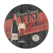 Speciaal op wijn gerichte ijskast voor flessengte snijplank (Voorkant)