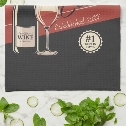 Speciaal op wijn gerichte ijskast voor flessengte theedoek (Gevouwen)