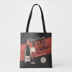 Speciaal op wijn gerichte ijskast voor flessengte tote bag