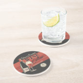 Speciaal op wijn gerichte ijskast voor flessengte zandsteen onderzetter (Zijkant)