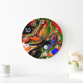 Speciaal Oranje, blauw, groen, zwart, vloeiend Grote Klok (Huis)