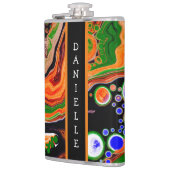 Speciaal Oranje, blauw, groen, zwart, vloeiend Heupfles (Links)