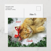 Speciaal Oranje kerstcadeau Briefkaart (Voorkant / Achterkant)