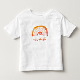 Speciaal Oranje Waterverf Regenboog genaamd Kinder Shirts