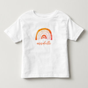Speciaal Oranje Waterverf Regenboog genaamd Kinder Shirts