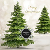 Speciaal ornament, aangepast ornament, Kerstmis Tin Sneeuwvlok Ornament