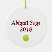 Speciaal Ornament kerstboom voor Tennis-bal (Achterkant)