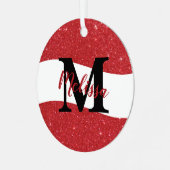 Speciaal ornament van glitterkeramiek (Voorkant links)