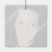 Speciaal ornament van het fotovierkant. Maak je ei (Achterkant)