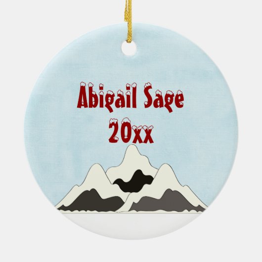 Speciaal Ornament voor het kerststaartje (Achterkant)