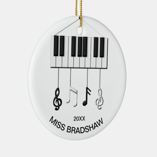 Speciaal Ornament voor pianoleraar (Rechts)