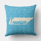 Speciaal overzicht van de staat Tennessee Blue Pil Kussen (Achterkant)