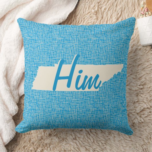 Speciaal overzicht van de staat Tennessee Blue Pil Kussen (Deken)