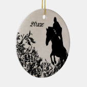 Speciaal  paardenpaardje keramisch ornament (Rechts)