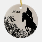 Speciaal paardenpaardje keramisch ornament (Voorkant)