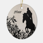 Speciaal paardenpaardje keramisch ornament (Links)