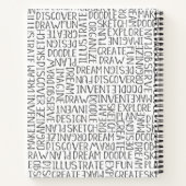Speciaal Paars artiest Sketchbook Notitieboek (Achterkant)