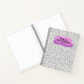 Speciaal Paars artiest Sketchbook Notitieboek (Binnen)