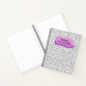 Speciaal Paars artiest Sketchbook Notitieboek (Binnen)