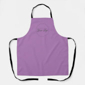 Speciaal Paars bedrijf Logo Apron Schort (Voorkant)
