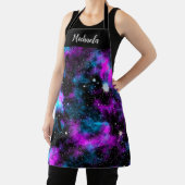 Speciaal Paars Blauw Galaxy Cosmos Schort (Insitu)