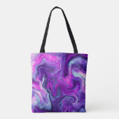 Speciaal Paars, blauw, roze, lichtvochtig art T Tote Bag (Achterkant)