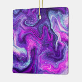 Speciaal Paars, blauw, roze, lichtvochtige kunst Keramisch Ornament (Links)