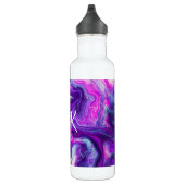 Speciaal Paars, blauw, roze, lichtvochtige kunst Waterfles (Rechts)