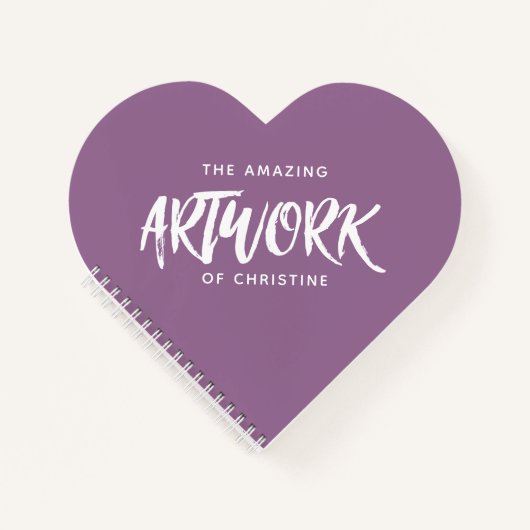 Speciaal Paars-hartenhandboek Notitieboek (Voorkant)