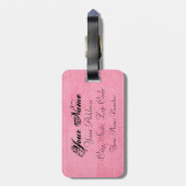 Speciaal Paars Iris-Bagagelabel diep Bagagelabel (Achterkant verticaal)