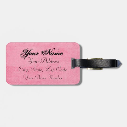 Speciaal Paars Iris-Bagagelabel diep Bagagelabel (Achterkant horizontaal)